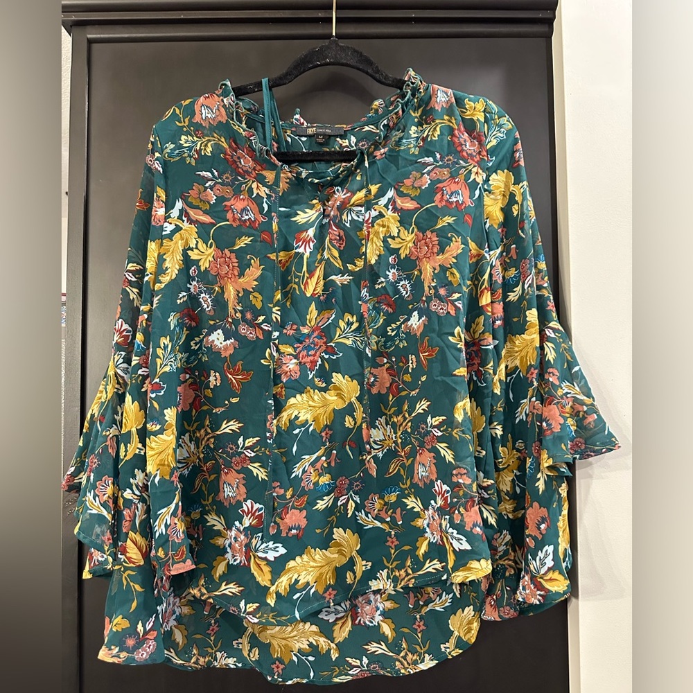 Frye Multicolor Floral Blouse